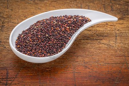 珍惜粮食演讲免费玻利维亚种植的免费黑quinoa谷物背景